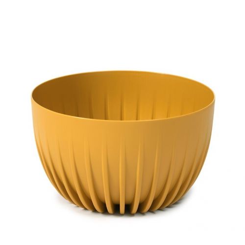 Kvetináč plastový, priemer 240mm, MIRA, okrový, výška 140mm