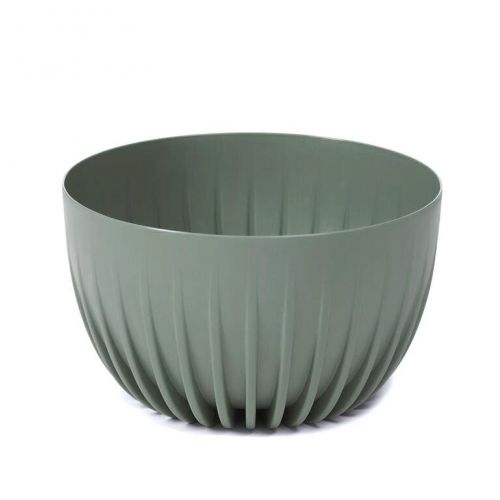 Kvetináč plastový, priemer 240mm, MIRA, sivozelený, výška 140mm