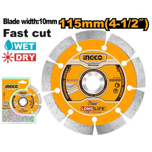 Kotúč diamantový o115x22,2 mm SEGMENT INGCO KLC