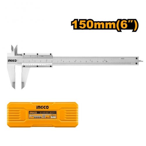 Meradlo posuvné, kovové, 150mm/0,05mm, INGCO