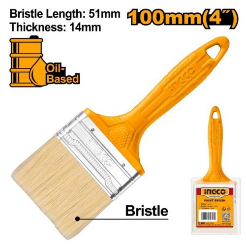 Štetec plochý plast 4" INGCO