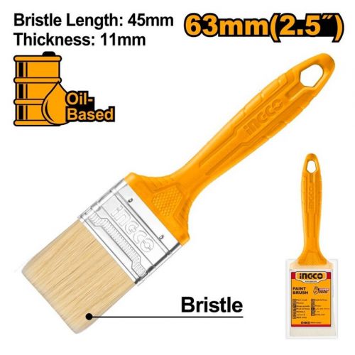 Štetec plochý plast 2,5" INGCO