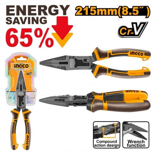 Kliešte rádiové s teflónovým povrchom CrV 215mm INGCO Industrial KLC