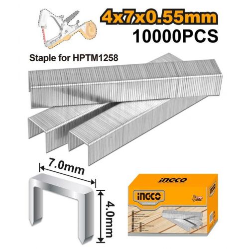 Sponky do klieští HPTM1258 7mm, 10000ks INGCO