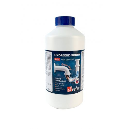 Hydroxid sodný SKVELER, čistič sifónov 1kg perly