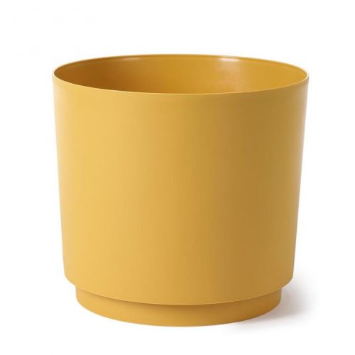 Kvetináč plastový, priemer 125mm Aura, okrový, výška 113mm