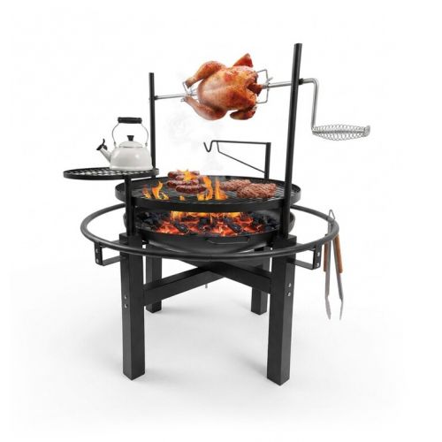 Ohnisko s grilom oceľové kruh 60 cm pevné GARDENKUS KLC