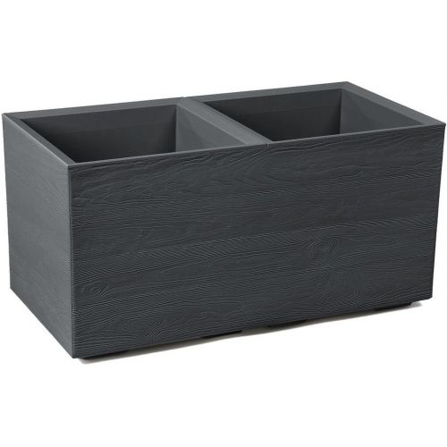 Truhlík, kvetináč 390x780mm, KARO, antracit, výška 394mm, na kolieskach
