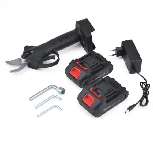 Nožnice záhradné AKU 18,5V 2000 mAh, do 25mm 18,5 V 2000 mAh, bezkartáčový motor, 600 W, s 2 batériami a kufríkom