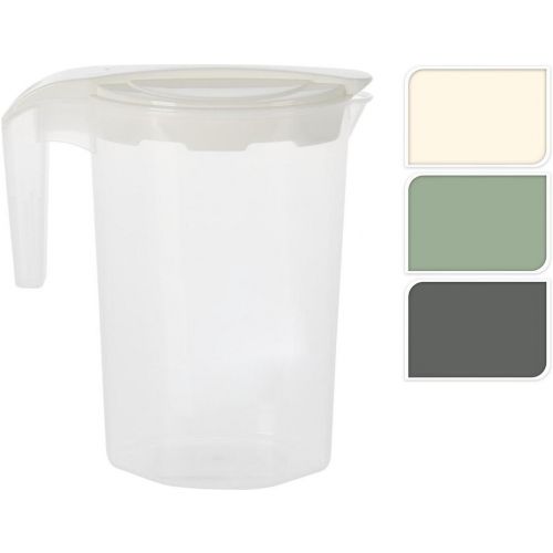 Džbán plastový s vekom, objem 1750ml, mix