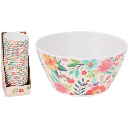 Miska 750ml melamín, dizajn kvety