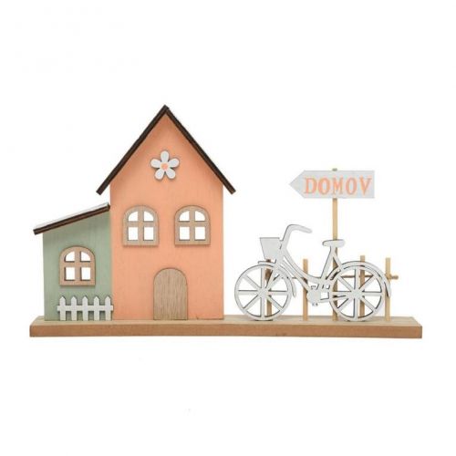 Dekorácia bicykel 30cm, drevo