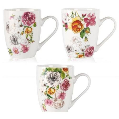 Hrnček porcelánový 330ml RUŽE, mix