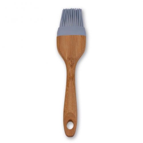 Maslovačka silikón/bambus, 22cm, modrá