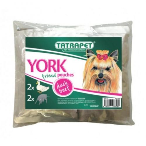 Kapsička pre psa hov.+kačka 4x100g YORK friend