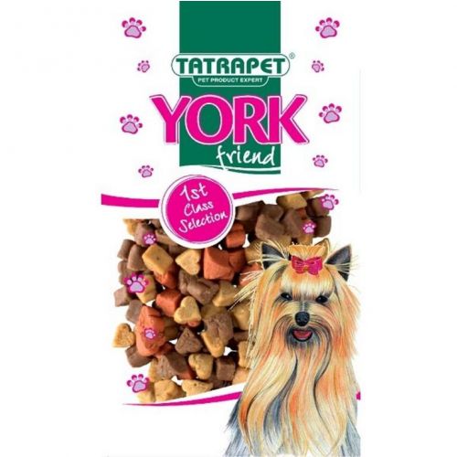 Srdiečko mini pre psa mix - hydinové + jahňacie + lososové, 70g York friend