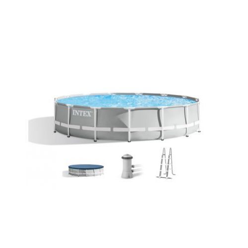 Bazén Intex® Prism Frame Premium 26724, kartušová filtrácia, rebrík, krycia plachta, spodná plachta, 457x107cm