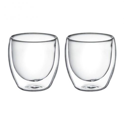 Pohár sklenený, dvojstenný, MIA 250ml DUALI, sada 2ks