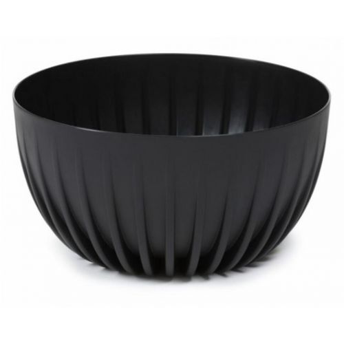 Kvetináč plastový, priemer 240mm, MIRA, čierny, výška 140mm