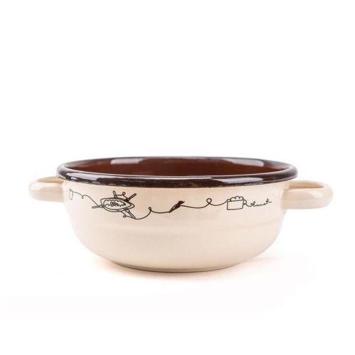 Misa sedliacka smaltovaná 22 cm/1,5l dekor Linea