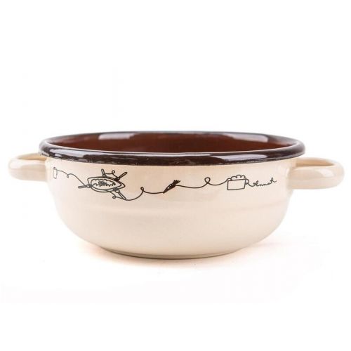 Misa sedliacka smaltovaná 26 cm/3,3l dekor Linea