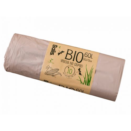 Vrecia na BIO odpad 14µm 60L, 10ks