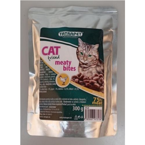 Kapsička pre mačku 300g, kuracia, CAT FRIEND
