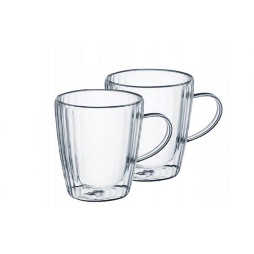 Hrnček sklo dvojstenny CURLY 250ml sada 2ks