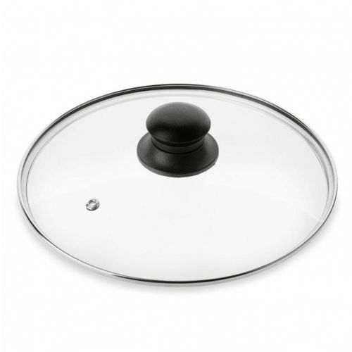 Pokrievka 14cm sklo, čierna rukoväť