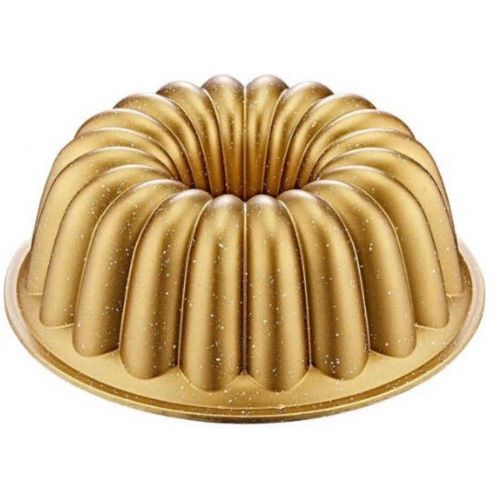 Forma na bábovku 25cm liaty hlinik zlatá KLC