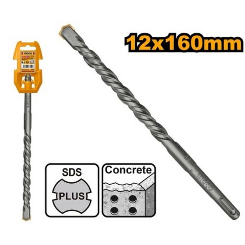 Vrták do betónu SDS plus, 12x160mm INGCO Industrial KLC