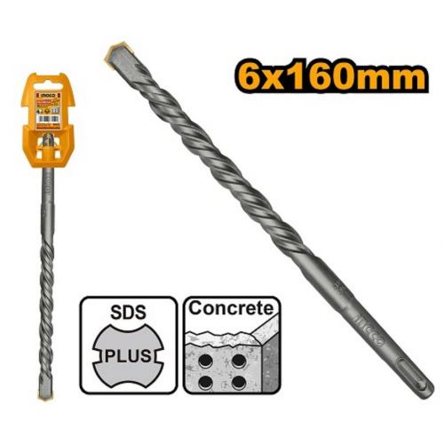 Vrták do betónu SDS plus, 6x160mm INGCO Industrial KLC