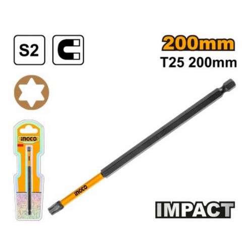 Bit s magnetickým hrotom T25, 200mm INGCO INDUSTRIAL