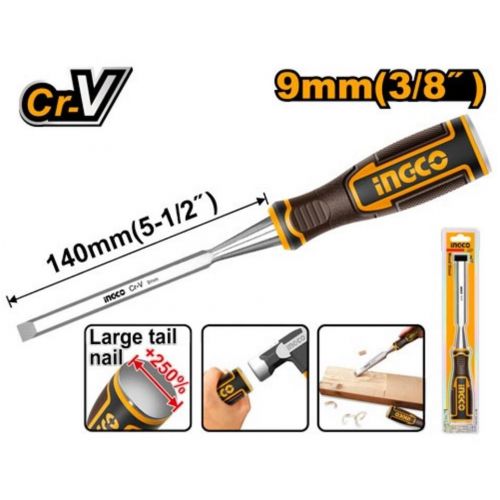 Dláto ploché 14cm/9mm INGCO INDUSTRIAL