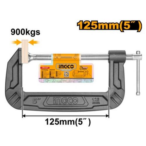 Svorka zámočnícka G liatinová 125mm INGCO INDUSTRIAL