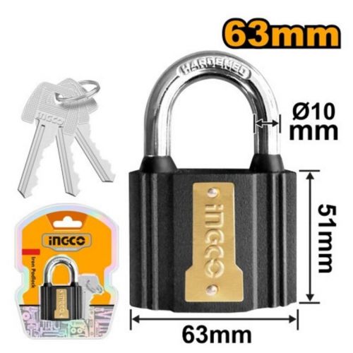 Zámok visiaci 63mm INGCO