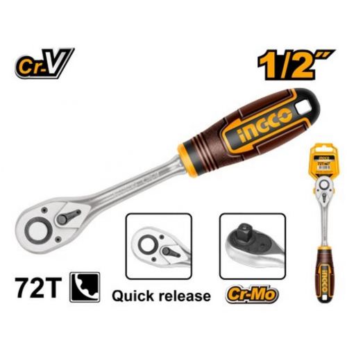 Račňa 1/2" Cr-Vm 255mm, 72 zubov INGCO INDUSTRIAL