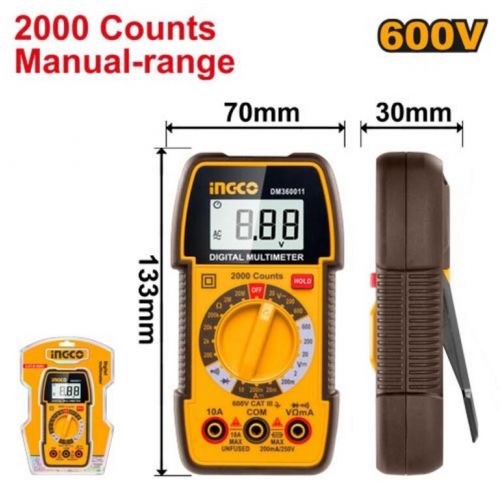 Multimeter digitálny 600V INGCO INDUSTRIAL
