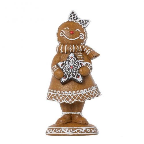 Postavička dievča perník 16,5 cm hnedá