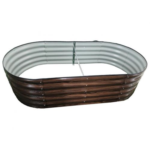 Záhon vyvýšený oceľový ovál 180x90x43cm Drevodekor GARDENKUS