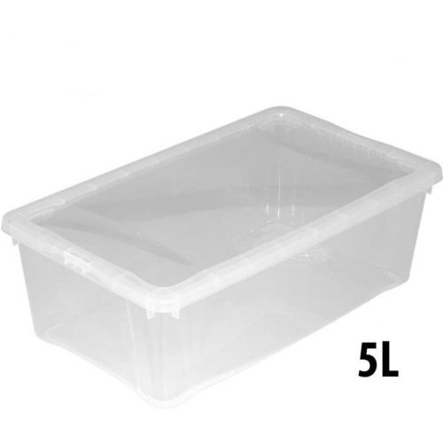 Box úložný transparentný s vekom 33x20x11cm