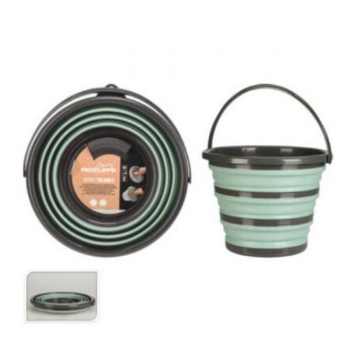 Vedro 10 L skladacie termoplast/guma zelený