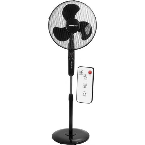 Ventilátor, stojanový, s diaľkovým ovládaním, 40 cm, 45 W