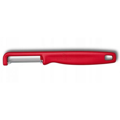 Škrabka na zemiaky, zeleninu IOTA VICTORINOX zúbkovaná, červená