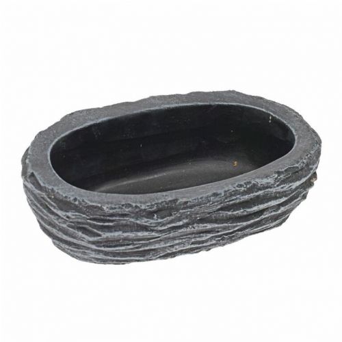 Dekorácia, obal náhrobná, ovál 25cm sivá