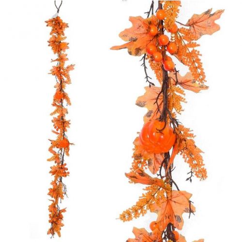 Girlanda lístie javor + tekvica + oranžové šípky 153cm