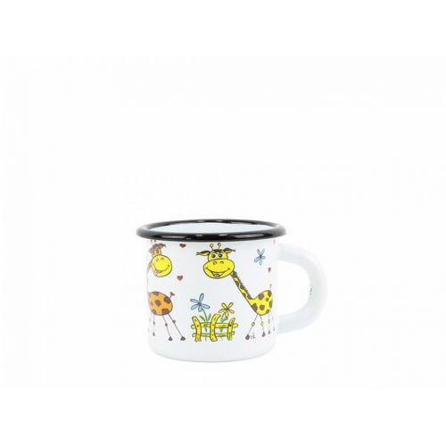 Hrnček smaltovaný, 7cm/0,25l žirafa KLC