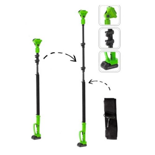 Tyč teleskopická na AKU nožnice na konáre, priemer 28mm, 1,3m - 2,8m + popruh