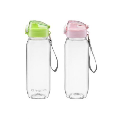Fľaša športová AMBITION 800ml, plastová, mix