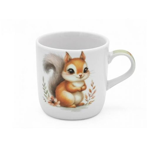 Hrnček porcelánový 230ml, dekor veverička